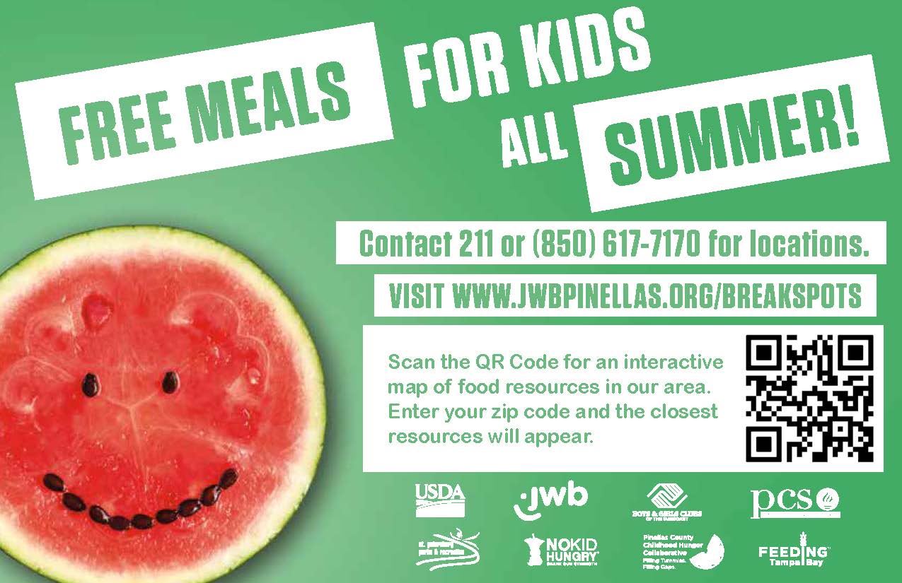  Free Meals During Summer! 